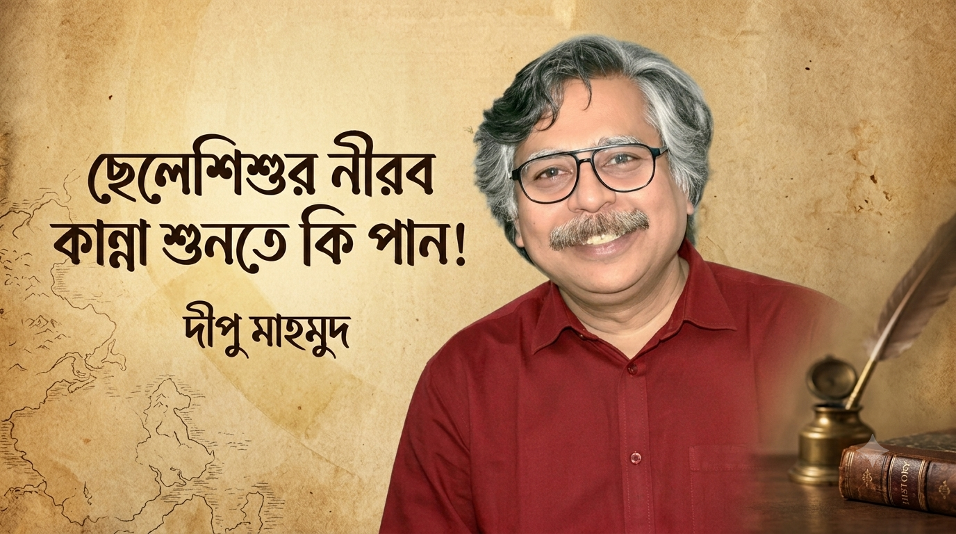 ছেলেশিশুর নীরব কান্না শুনতে কি পান!